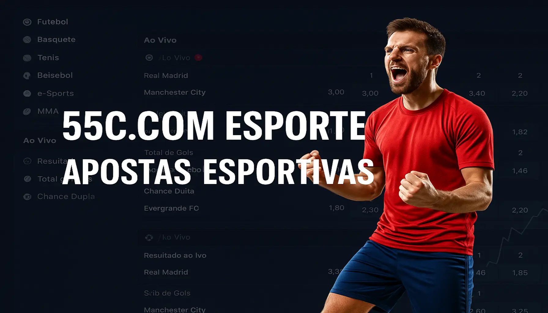 Aposte em apostas esportivas no cassino online 55C.COM