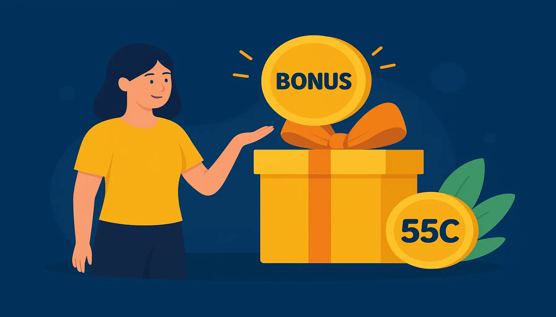 Criar uma nova Conta no plataforma 55C.COM